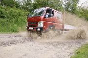 Fuso Canter k�rer ogs� med firehjulstr�k 